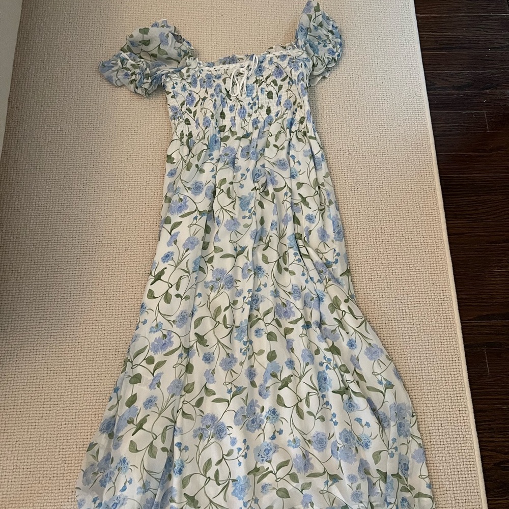 Hill House Floral Puff Sleeve Nap Dress